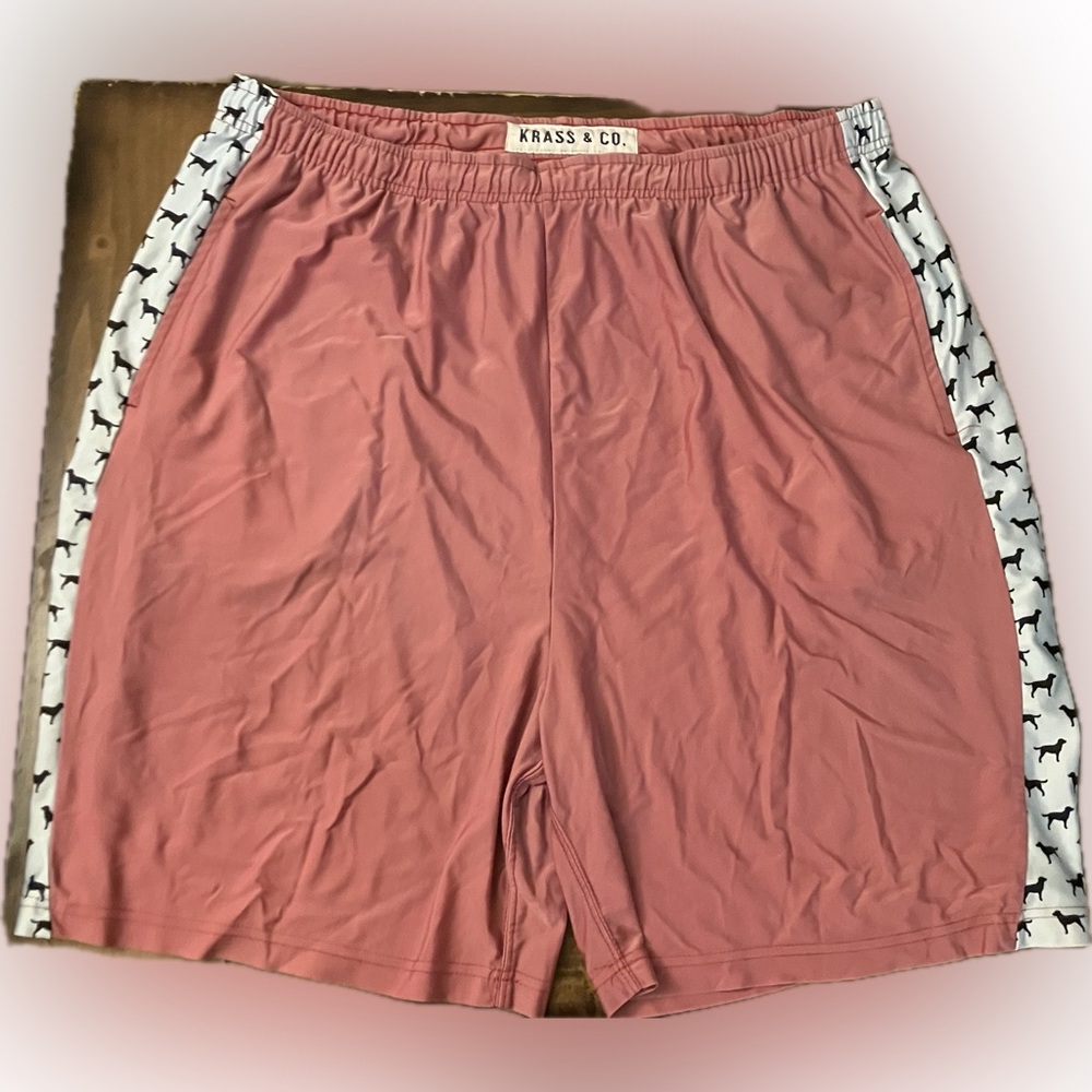 Pink Men's Basketball Shorts 81025